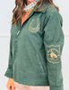 Forest Green Rodeo Embroidered Suede Jacket (Reg.)