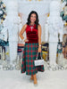 Plaid Perfection Midi Skirt (Reg.)-2 Colors
