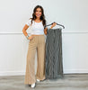 Striped Side Zip Pants (Reg)-2 Colors