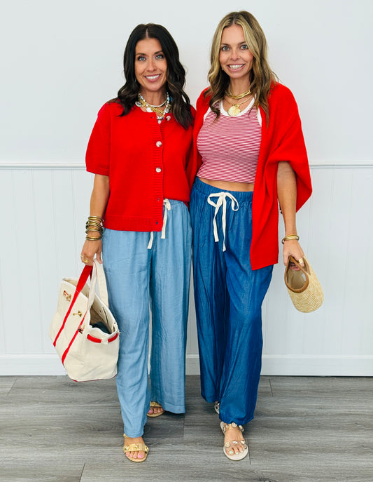 Easy Day Wide Leg Pants (Reg.)-2 Colors