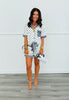 Gingham Polka Dot Ruffle Pajama Set (Reg. and Plus)