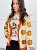 Glitter Pumpkin Cardigan (Reg. & Plus)