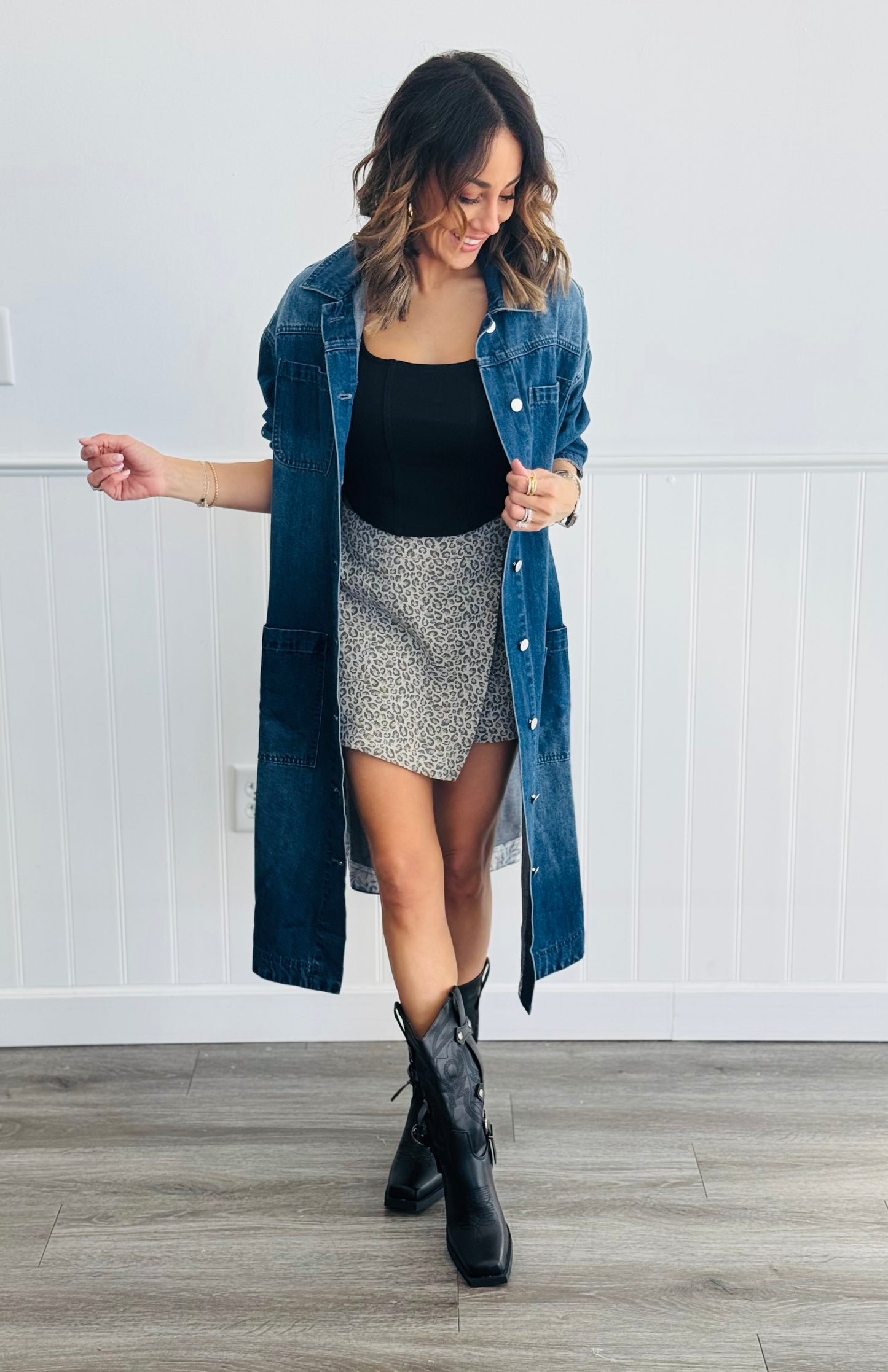 Deluxe Denim Longline Jacket (Reg & Plus)