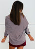 Wine Gingham Button Down Scarf Shirt (Reg.)