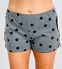 Charcoal Polka Dot Shorts (Reg.)