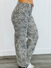 Zebra Print Vintage Straight Jeans (Reg.)