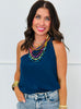 One Shoulder Knot Detail Tank Top (Reg.)-7 Colors