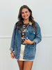 Denim Studded Barn Jacket (Reg.)