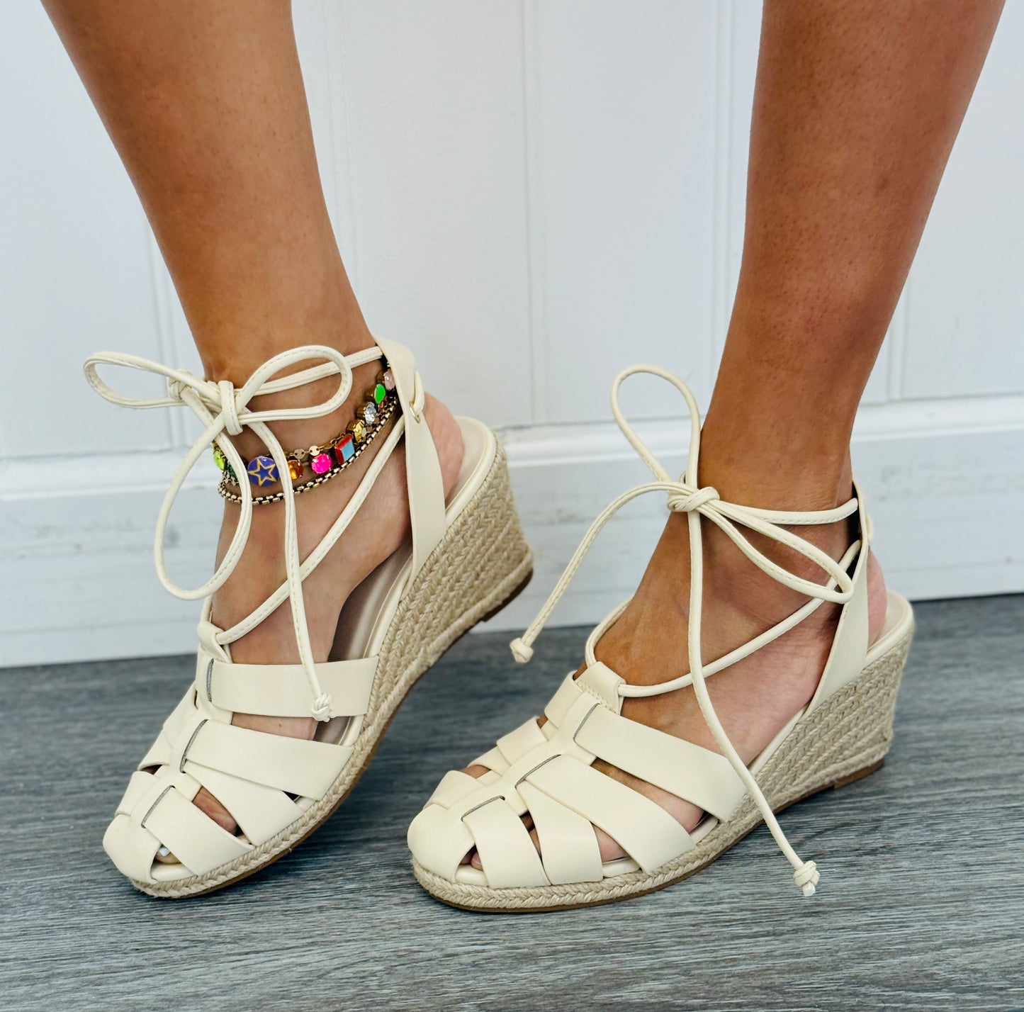 Beige Sunset Stroll Wedges