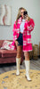 Fuzzy Check Plaid Jacket (Reg & Plus)