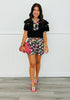 Daisy Polka Dot Ava Flutter Sleeve Blouse (Reg. and Plus)