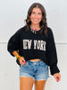 New York Graphic Sweater Top (Reg. and Plus)- 3 Colors