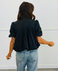 High Neck Bubble Hem Top (Reg.) - 2 Colors