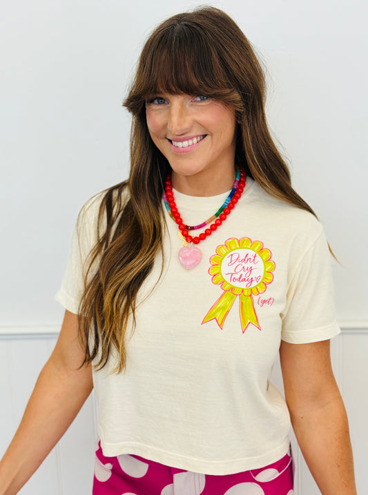 Didn’t Cry Today Boxy Tee (Reg. and Plus)