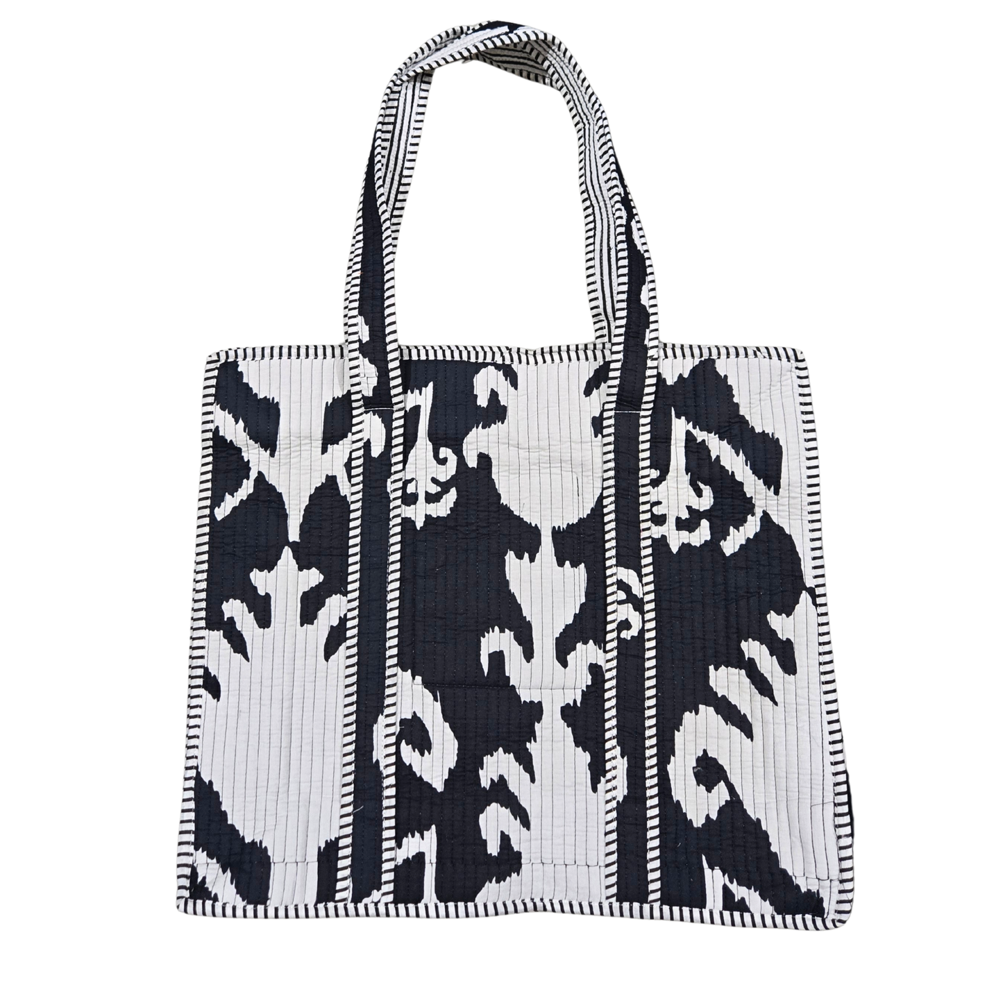Black & White Oversized Quilted Bag