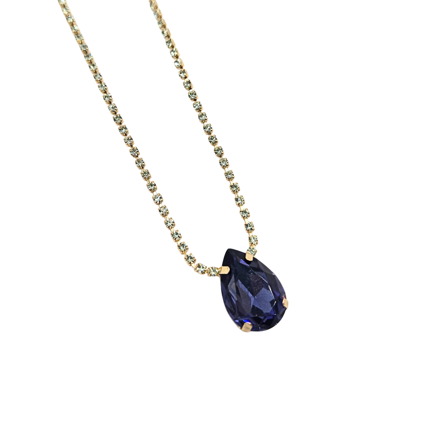 Sienna - The Elle Necklace in Mint/Blue Mix