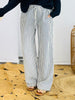 Ivory/Navy Yarn Dye Striped Lounge Pants (Reg)