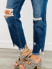 Suffice High Rise Cropped Straight Leg Pants (Reg. and Plus)