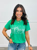 Green Merry Words Graphic Tee (Reg. and Plus)