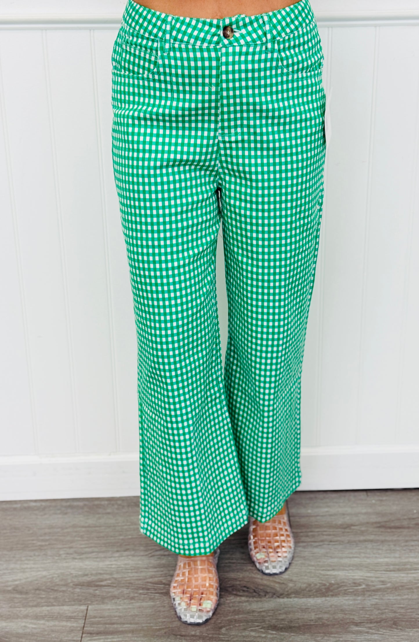 Gingham Straight Leg Pants (Reg.) - 7 Colors