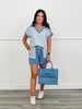 Jacquard Stripe Casual Top (Reg & Plus)-2 Colors