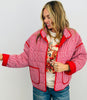 Red Gingham Hook N Eye Jacket (Reg.)