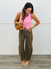 Brown Spotted Barrel Pants (Reg.)