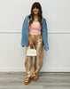 Darling Doe Spotted Print Barrel Pants (Reg.)