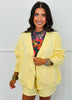 Lemon Side Slit Shorts & Cardigan Set (Reg. and Plus)