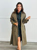 Button Up Cotton Trench Coat (Reg.)- 2 Colors