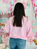 Candy Pink Merry Polka Dot Tree Patch Sweatshirt (Reg.)
