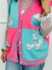 Pink Glitter Merry & Bright Sweater Vest (Reg. and Plus)