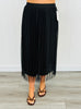 Tulle Double Layered Pleated Skirt (Reg)-3 colors