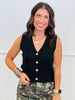 Solid V-Neck Sweater Vest (Reg.) - 2 Colors