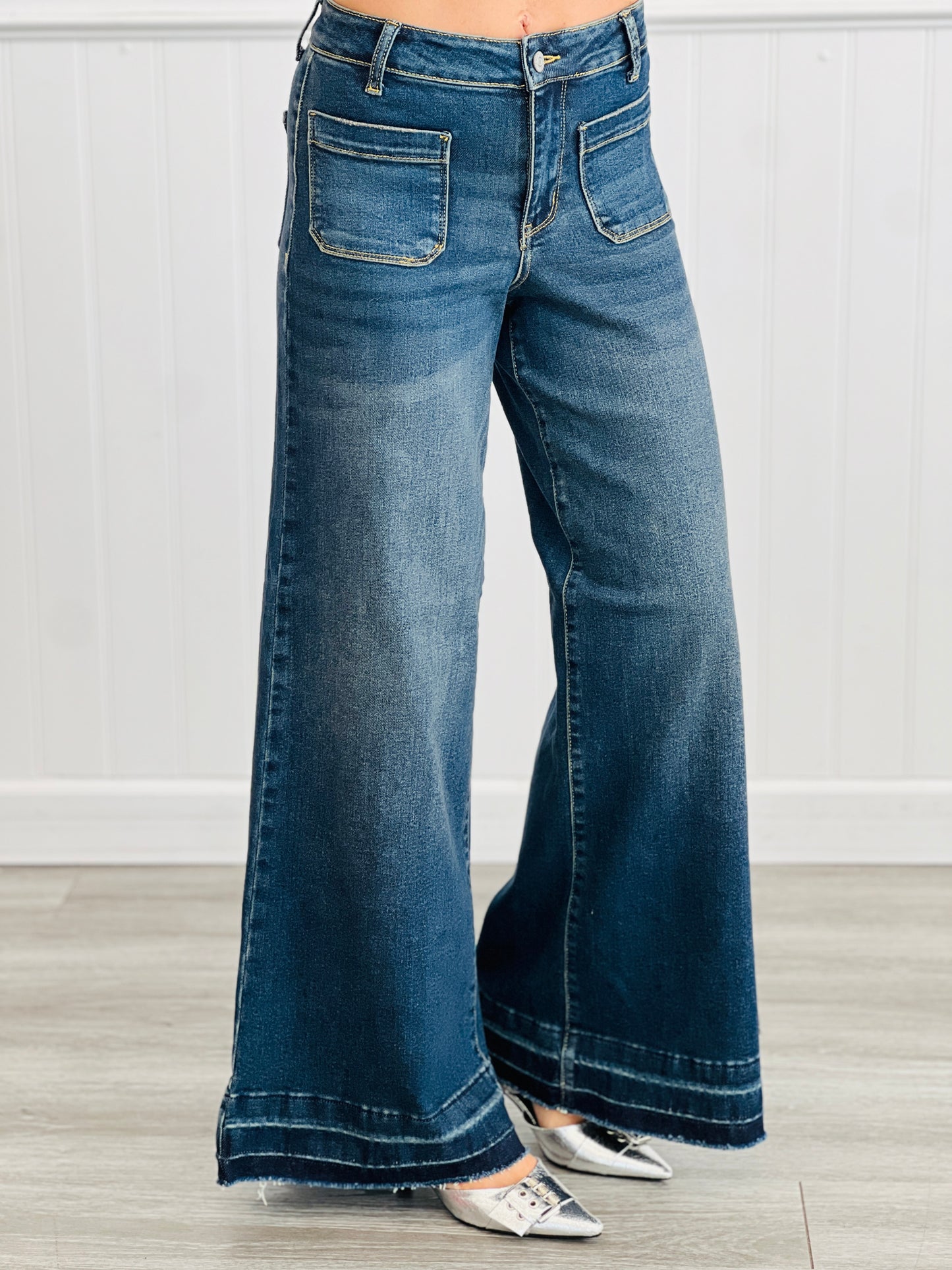 Judy Blue Denim Daze Palazzo Jeans (Reg. and Plus)