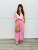 Berry Pink Pleated Balloon Pants (Reg & Plus)