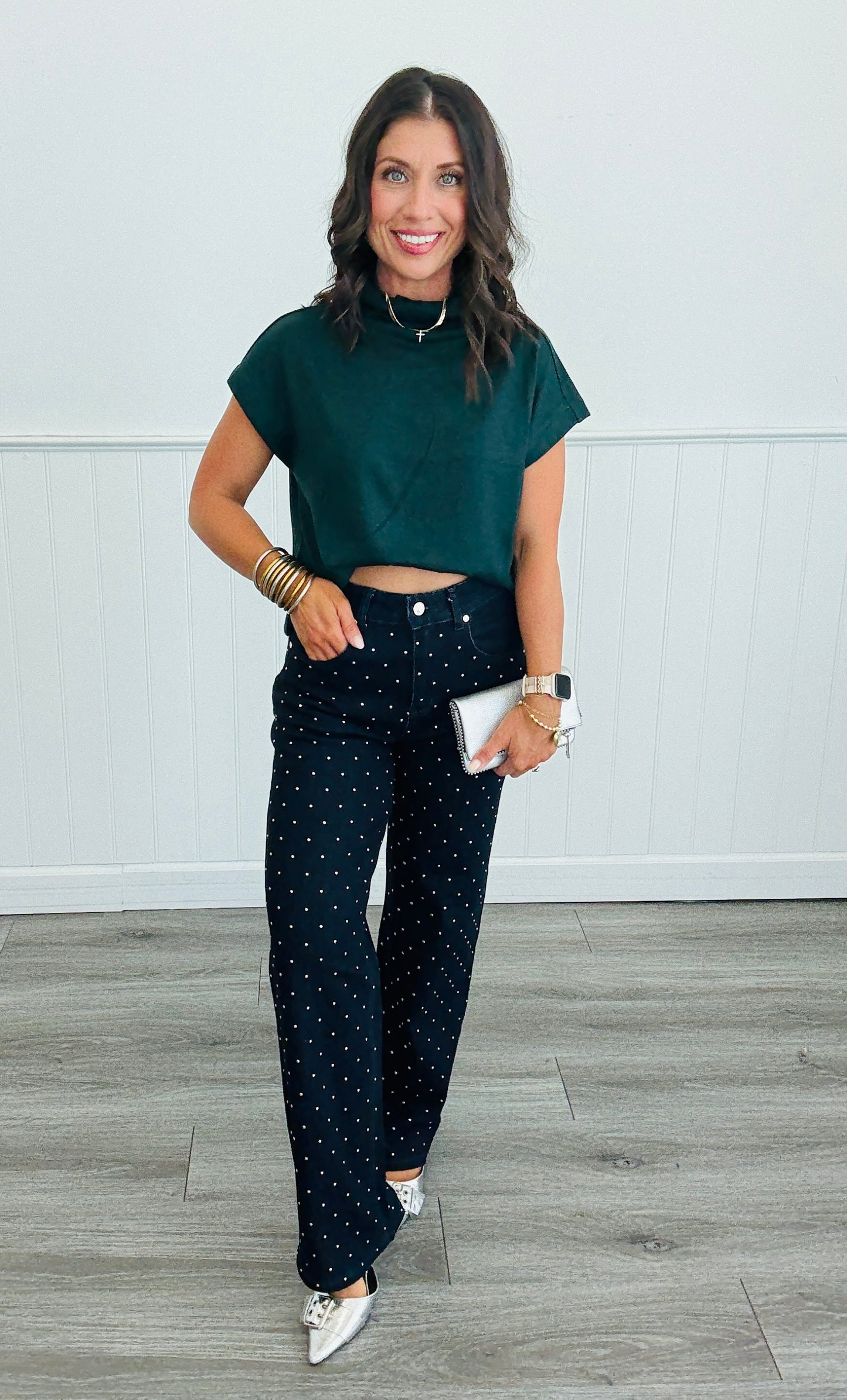 Mock Neck Pullover Top (Reg & Plus)-3 Colors