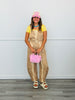 Camel Denim Bambi Print Overalls (Reg.)