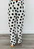 White/Black Polka Dot Pocket Pants (Reg.)