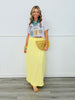 Yellow Maxi Skirt (Reg. and Plus)