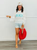 White Beach Crochet Graphic Sweater Top (Reg & Plus)