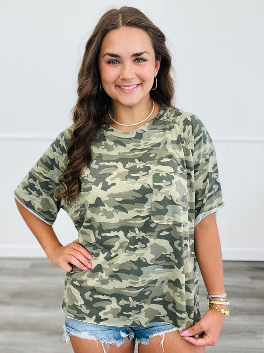POL Camo Vintage Stone Washed Tee (Reg.)