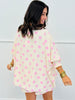 Ecru/Pink Polka Dot Lounge Set (Reg. & Plus)