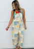 Floral Patchwork Overalls (Reg. and Plus)
