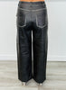 Washed Black Cut Out Studded Pants (Reg.)