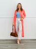 Pink/Blue Floral Scarf Print Patchwork Barrel Pants (Reg.)