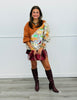 Queen Of Sparkles Brown Thanksgiving Meal Sweatshirt (Reg. and Plus)