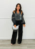 Denim Studded Bolero Shrug Jacket (Reg.) - 2 Colors