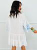 POL Ivory Multi Embroidered Mini Dress (Reg.)