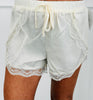 Overlapped Satin Lace Shorts (Reg.)-4 Colors